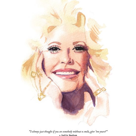 Dolly Parton Tribute Print with Quote